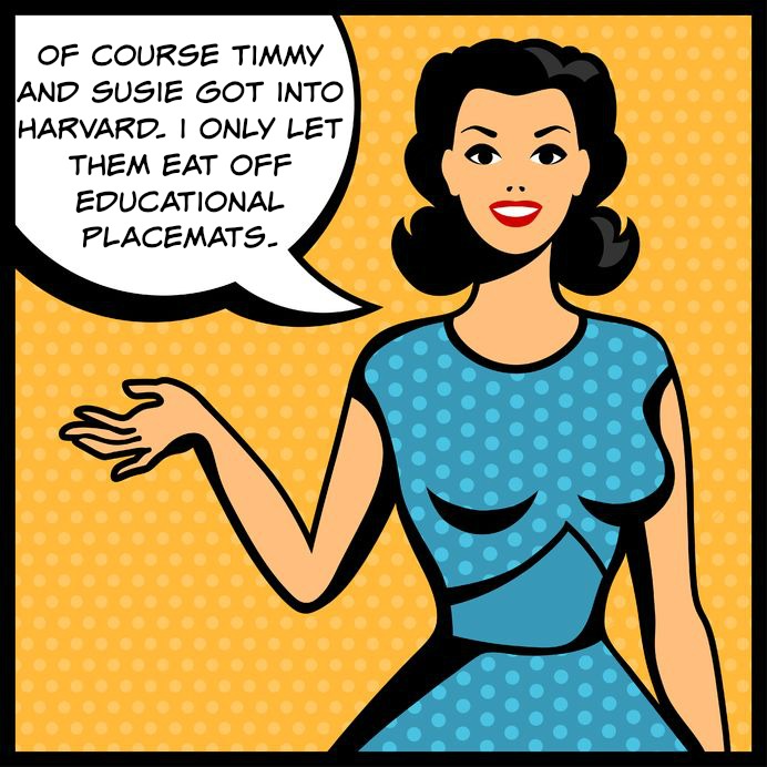 Confessions Retro Housewife Educational Placemats 2